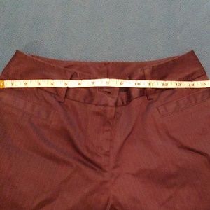 Pinstripe black dress pants